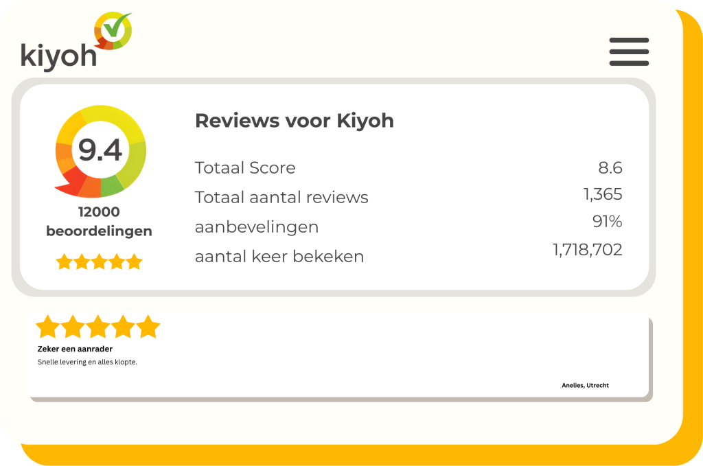 Kiyoh is het beste review systeem van NL
