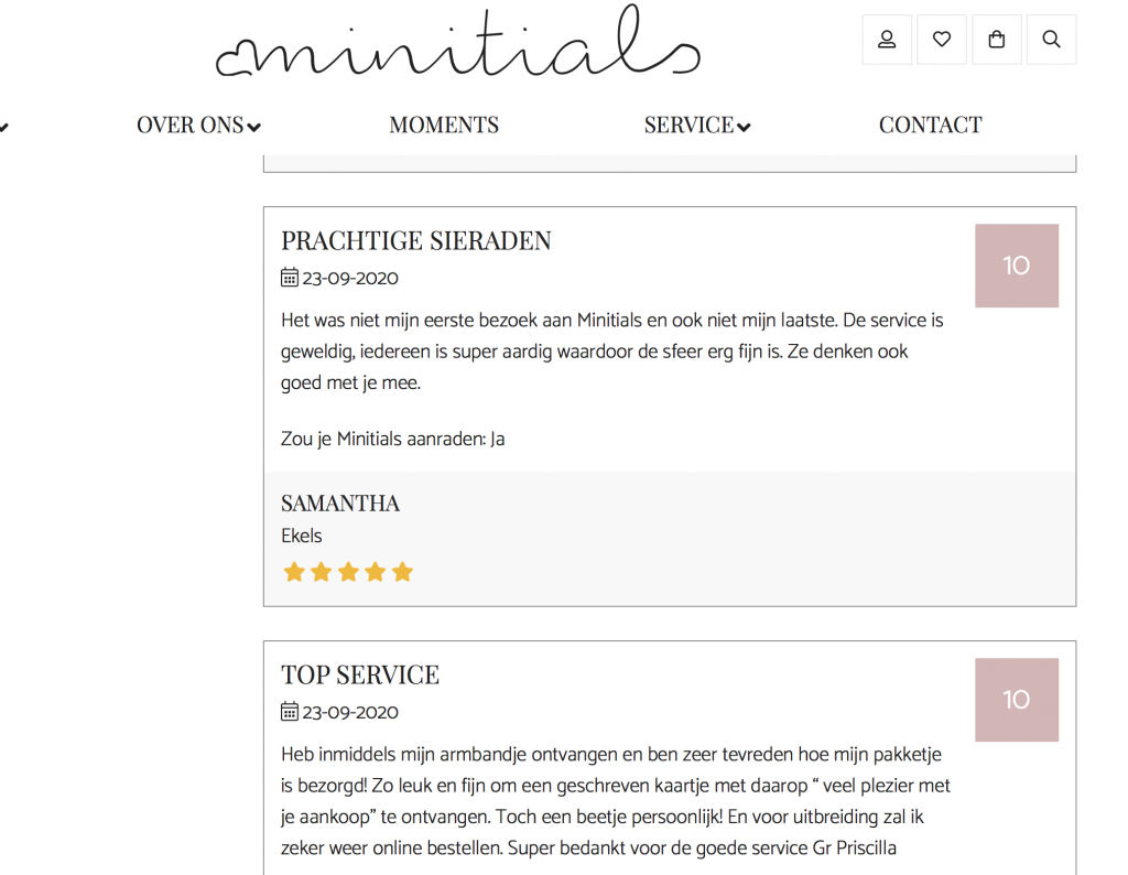 Minitials reviews