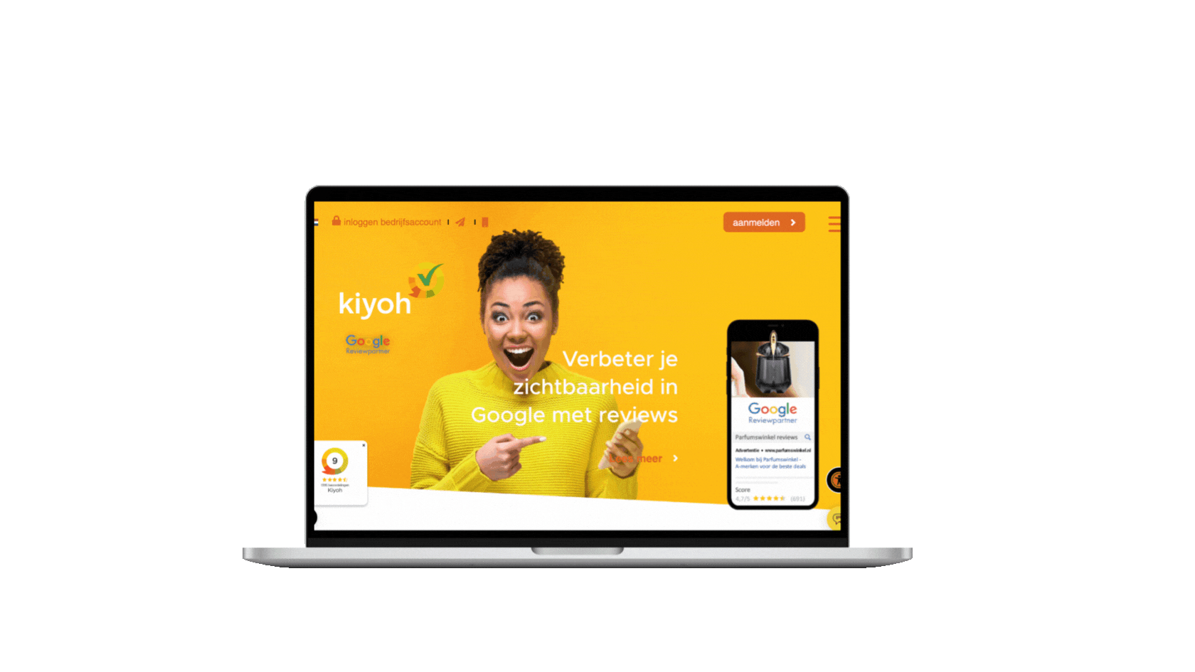 Illustratie van de mogelijkheden met de reviewlink